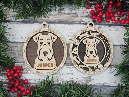 Airedale Terrier Personalized Dog Ornament