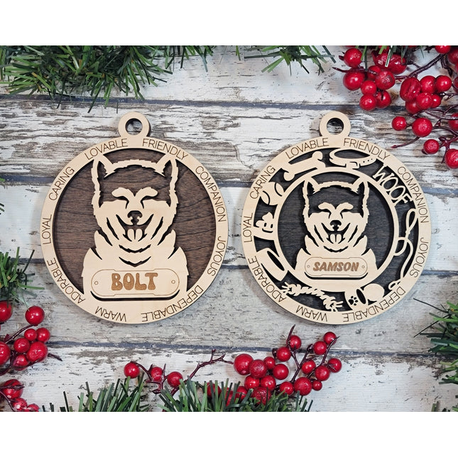 Akita Inu Personalized Dog Ornament