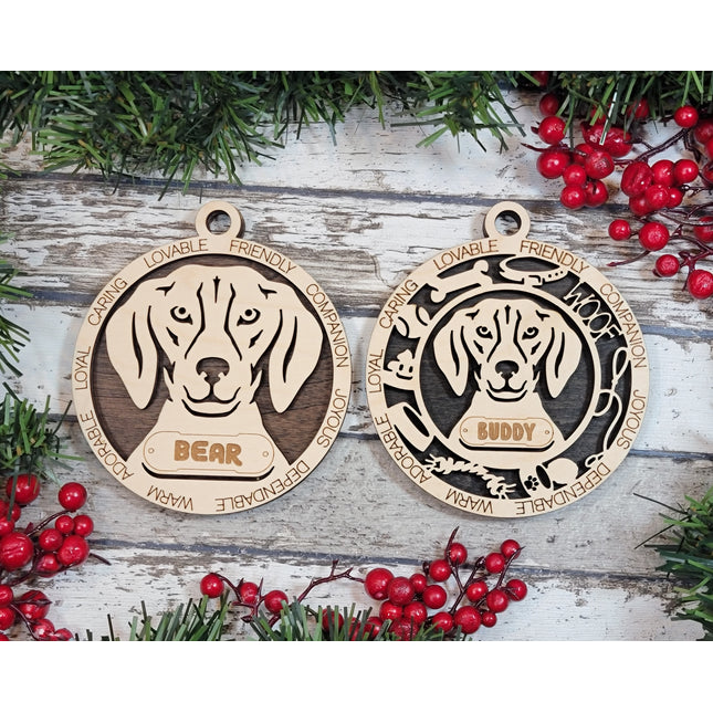 American Foxhound Personalized Dog Ornament