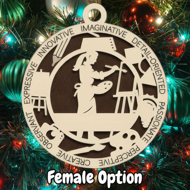 Artist Personalized Occupation Ornament