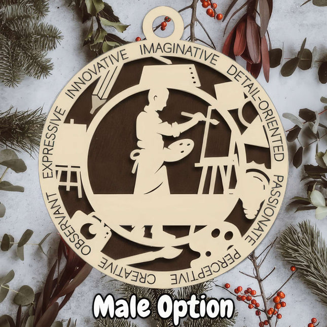 Artist Personalized Occupation Ornament