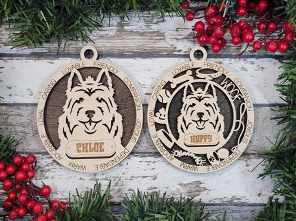 Australian Terrier Personalized Dog Ornament