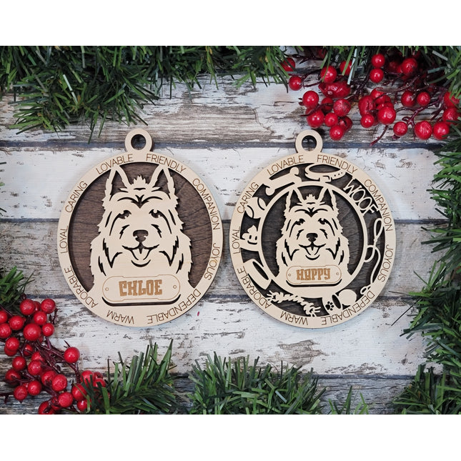 Australian Terrier Personalized Dog Ornament