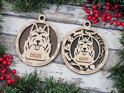 Australian Terrier Personalized Dog Ornament