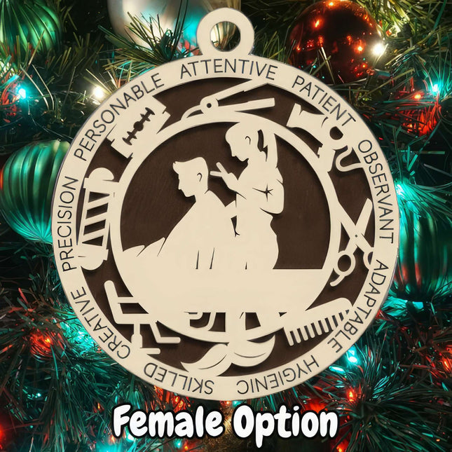 Barber Personalized Occupation Ornament