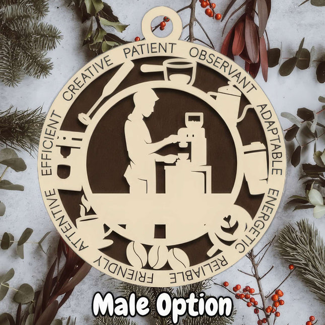 Barista Personalized Occupation Ornament