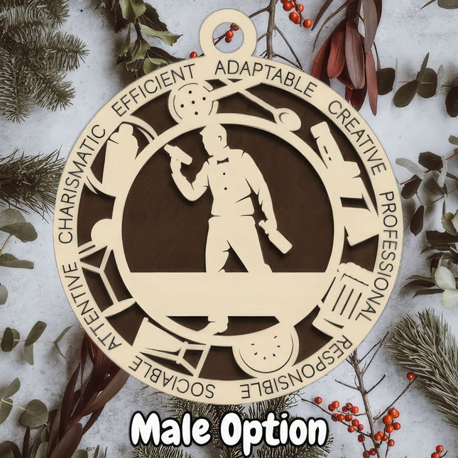 Bartender Personalized Occupation Ornament