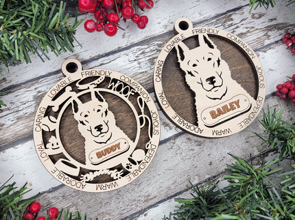 Beauceron Personalized Dog Ornament