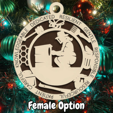 Beekeeper Personalized Occupation Ornament