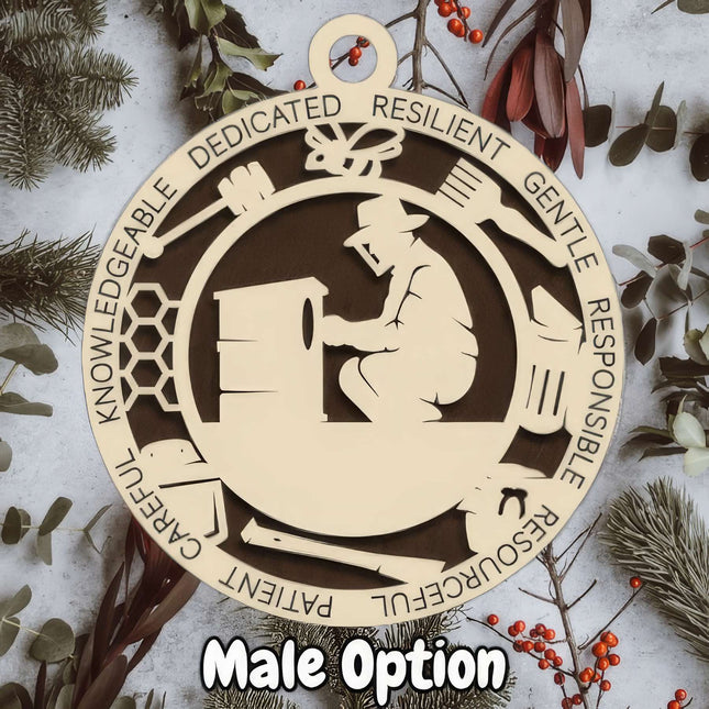 Beekeeper Personalized Occupation Ornament