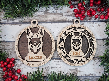 Belgian Malinois Personalized Dog Ornament