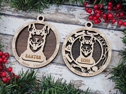 Belgian Malinois Personalized Dog Ornament