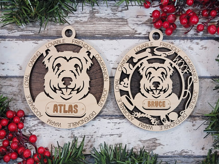 Berger Picard Personalized Dog Ornament