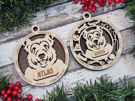 Berger Picard Personalized Dog Ornament