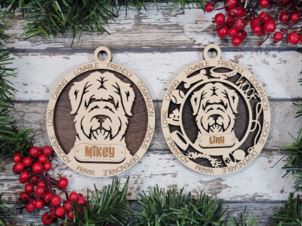 Bouvier Des Flandres Personalized Dog Ornament