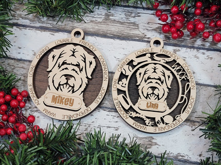 Bouvier Des Flandres Personalized Dog Ornament
