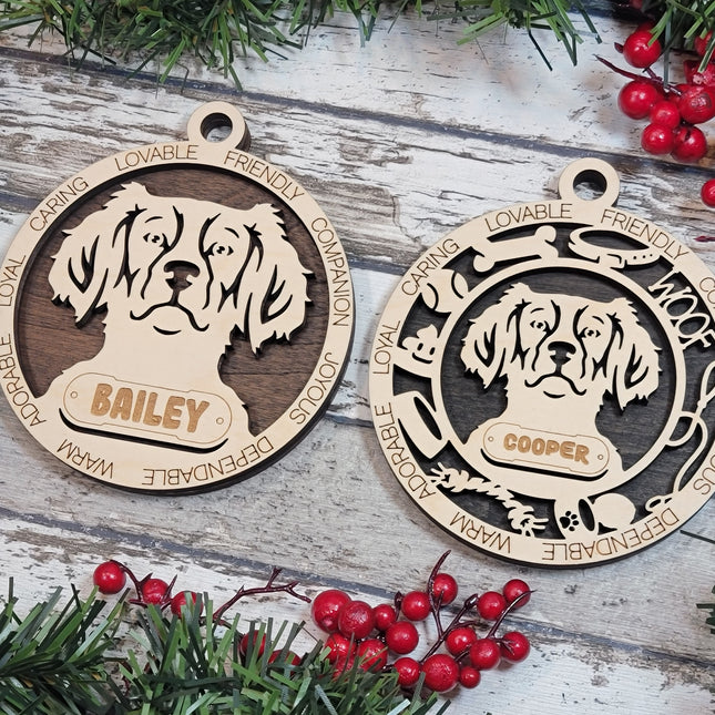 Brittany Personalized Dog Ornament
