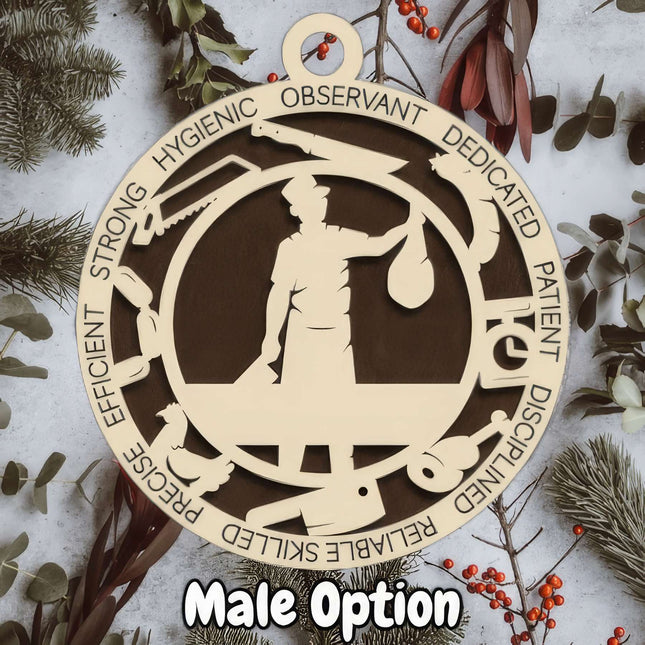 Butcher Personalized Occupation Ornament