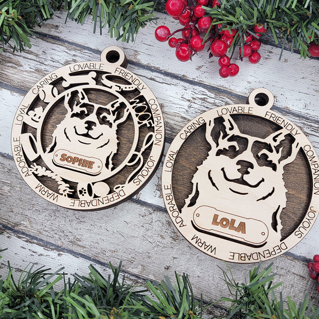 Cardigan Welsh Corgi Personalized Dog Ornament