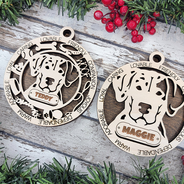 Catahoula Leopard Dog Personalized Dog Ornament