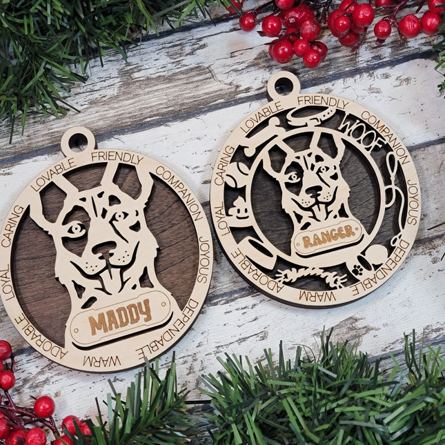Cattle Dog Personalized Dog Ornament