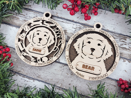 Cavapoo Personalized Dog Ornament