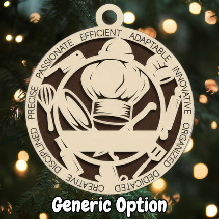 Chef Personalized Occupation Ornament