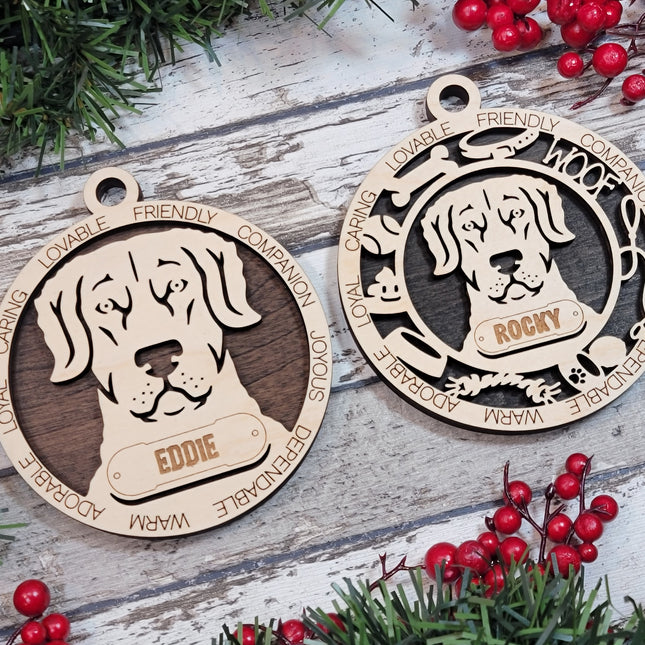 Chesapeake Bay Retriever Personalized Dog Ornament