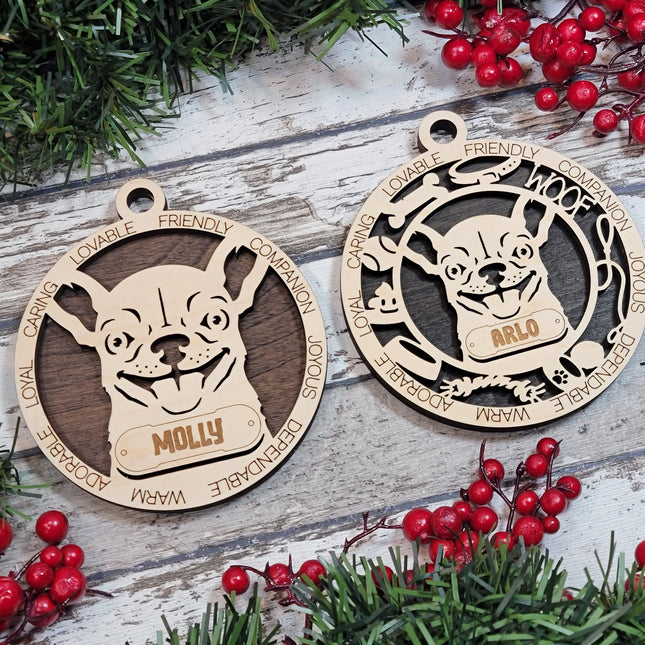 Chihuahua Personalized Dog Ornament
