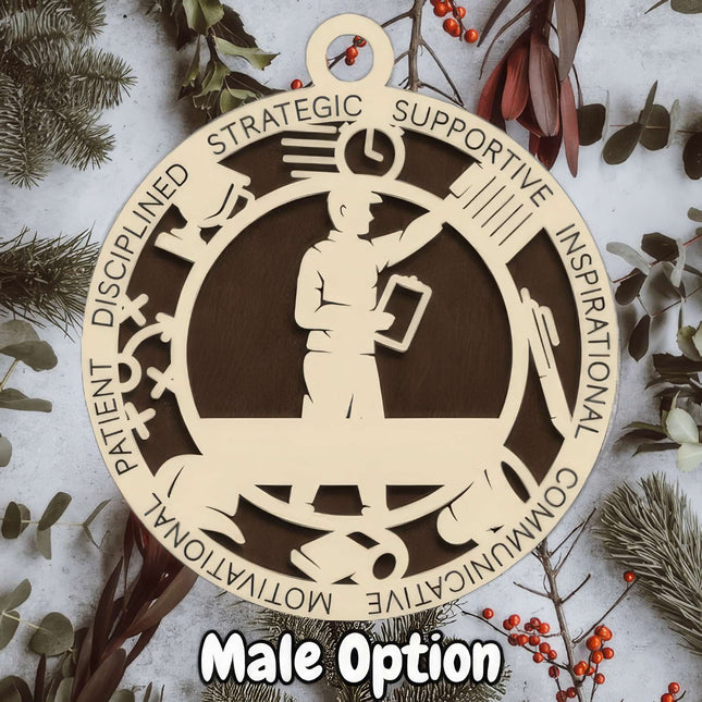 Coach Personalized Occupation Ornament