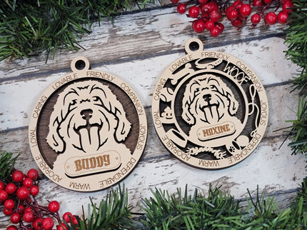Cockapoo Personalized Dog Ornament