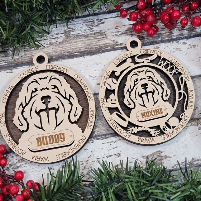 Cockapoo Personalized Dog Ornament