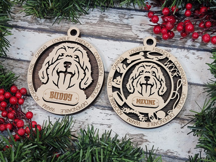 Cockapoo Personalized Dog Ornament