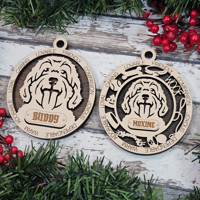 Cockapoo Personalized Dog Ornament