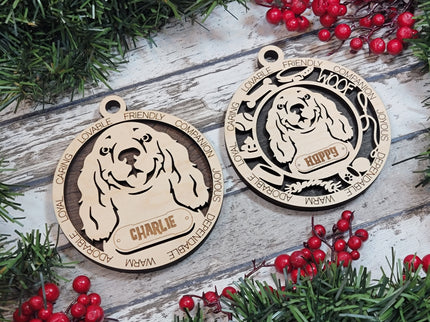 Cocker Spaniel Personalized Dog Ornament