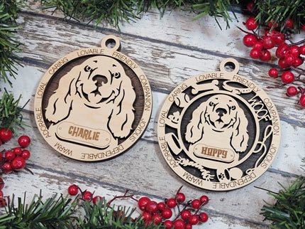 Cocker Spaniel Personalized Dog Ornament