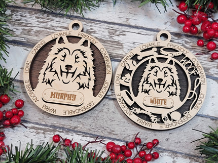 Collie Personalized Dog Ornament