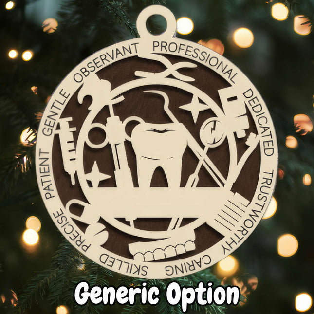 Dentist Personalized Occupation Ornament