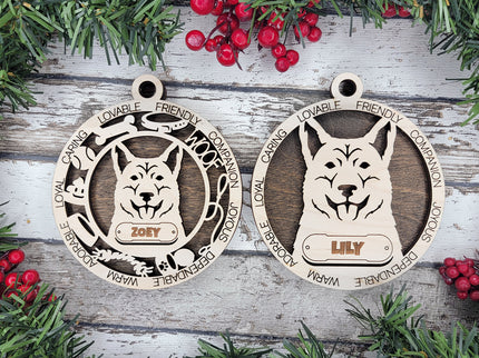 Dingo Personalized Dog Ornament