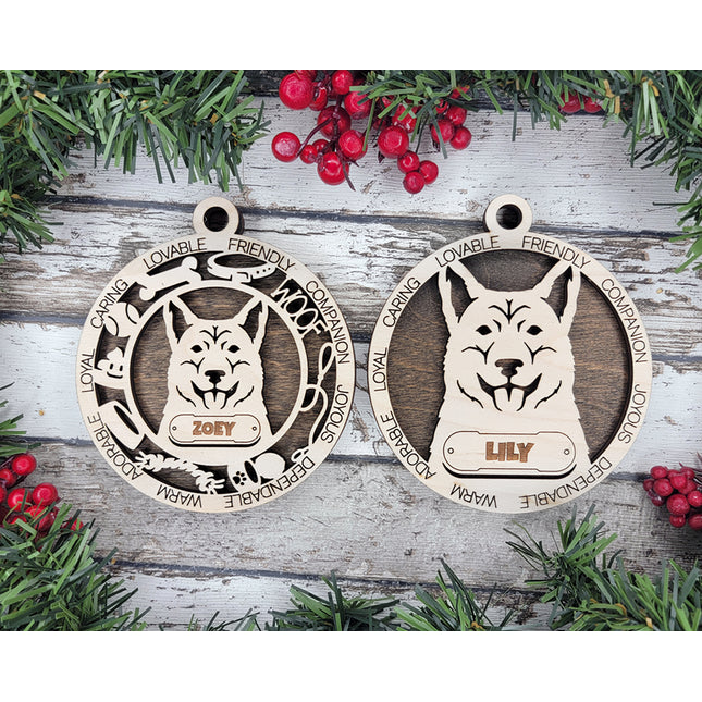 Dingo Personalized Dog Ornament