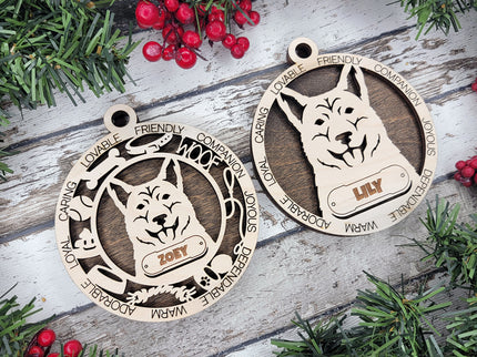 Dingo Personalized Dog Ornament