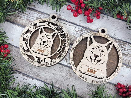 Dingo Personalized Dog Ornament