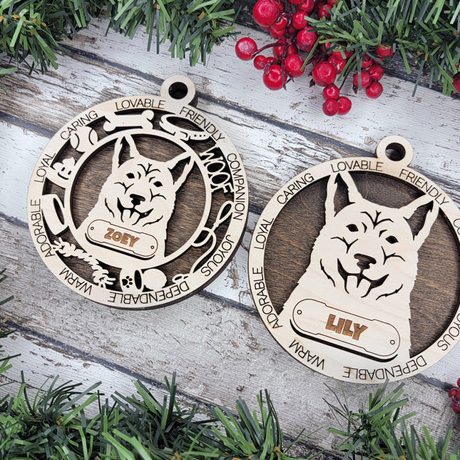 Dingo Personalized Dog Ornament
