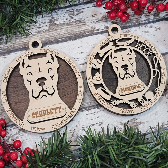 Dogo Argentino Personalized Dog Ornament