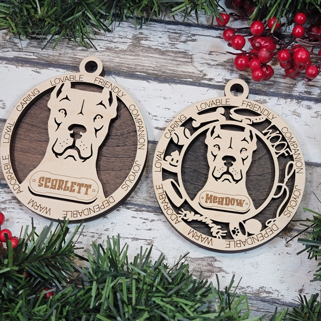 Dogo Argentino Personalized Dog Ornament