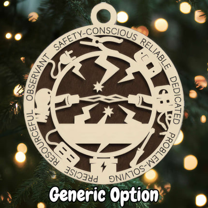 Electrician Personalized Occupation Ornament