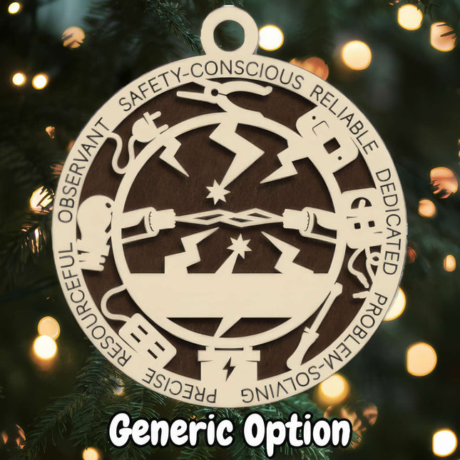 Electrician Personalized Occupation Ornament