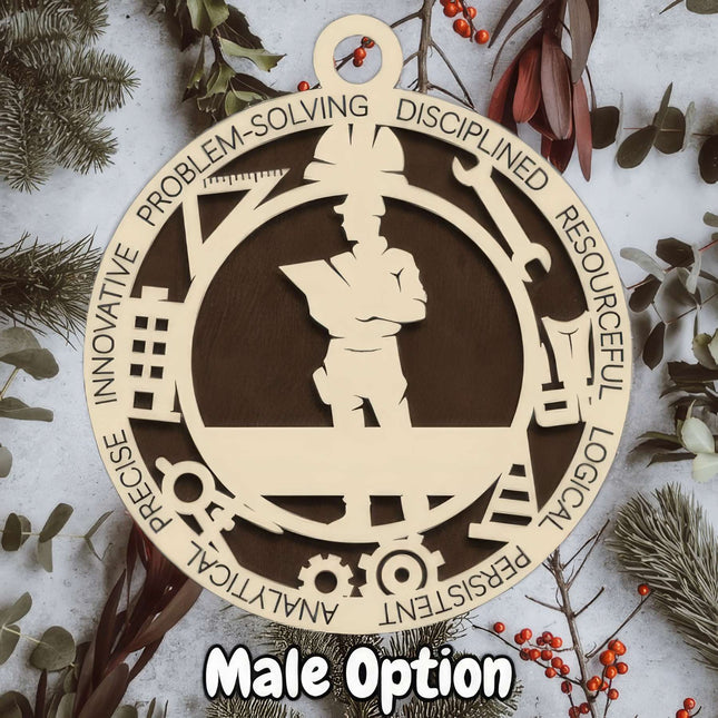 Engineer Personalized Occupation Ornament