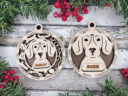 English Foxhound Personalized Dog Ornament