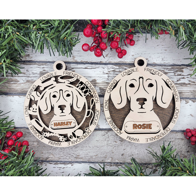 English Foxhound Personalized Dog Ornament